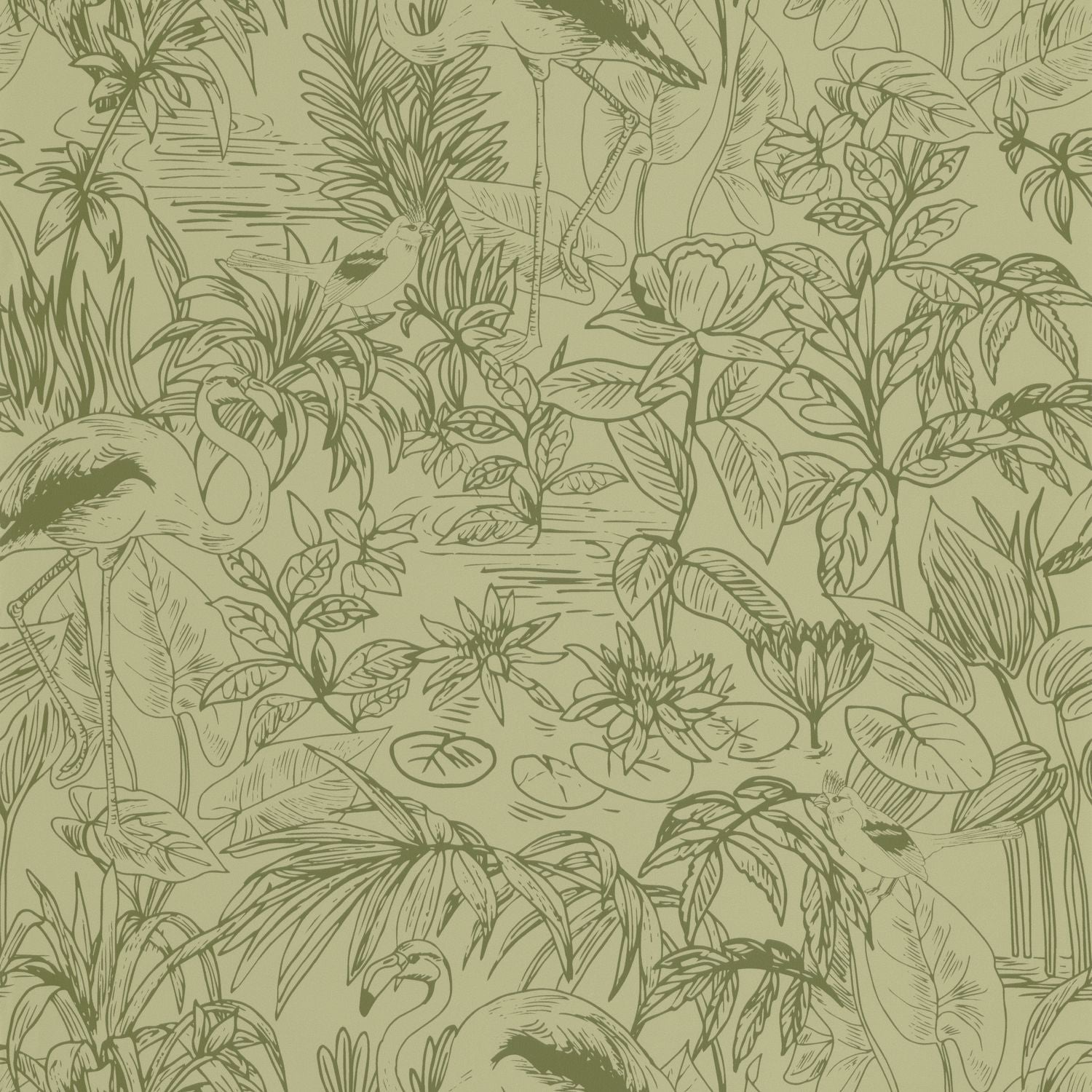 Le Cap Wallpaper - Kaki - Caselio - 103937701