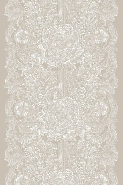 Le Grand Baroque Fabric - White - Timorous Beasties - STCO/LGB/Q7072/01 - Premier Wallcovering