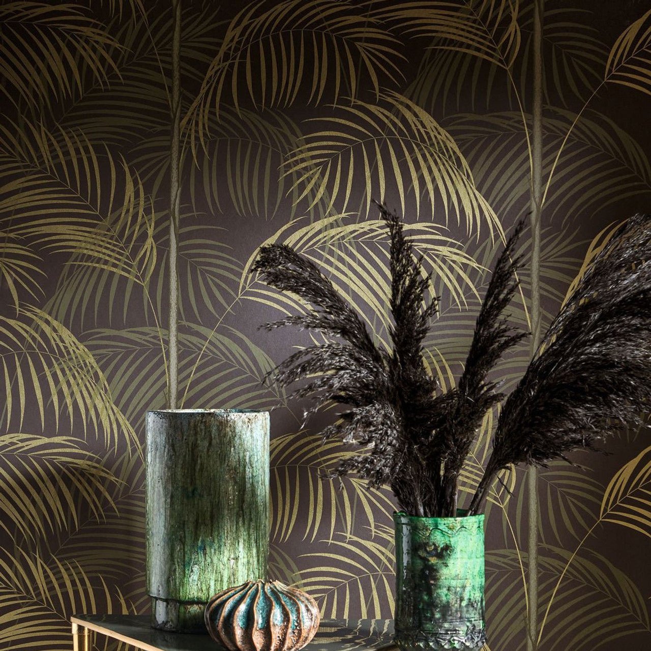 Le Tout Paris Annees Folles Wallpaper - Vert Kaki - Casadeco - 201037599 - Premier Wallcovering