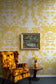 Leaf Superwide Wallpaper - Yellow on Carrara White - Timorous Beasties - SWP/LEF/06 - Premier Wallcovering