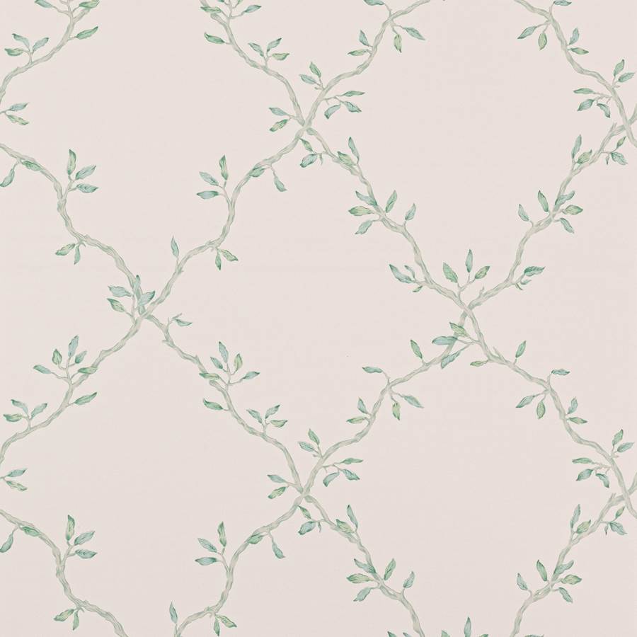 Leaf Trellis Wallpaper - Forest - Colefax & Fowler - 07706/04 - Premier Wallcovering