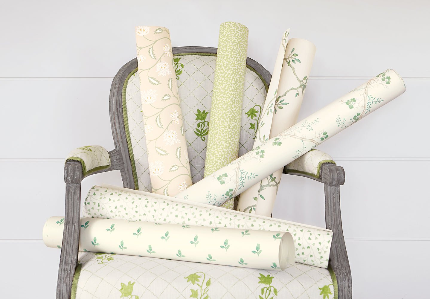 Leaf Trellis Wallpaper - Forest - Colefax & Fowler - 07706/04 - Premier Wallcovering