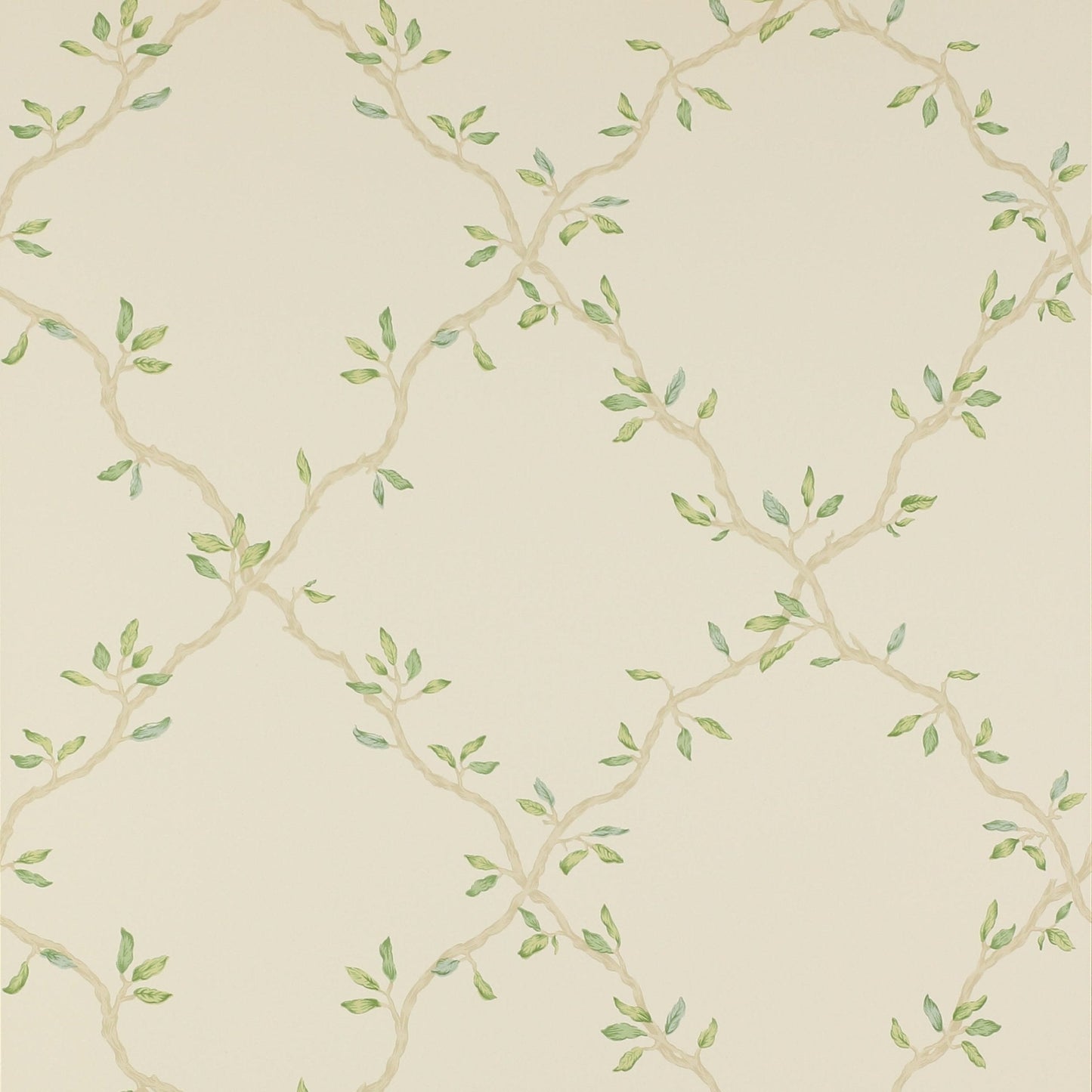 Leaf Trellis Wallpaper - Pale Green - Colefax & Fowler - 07706/02 - Premier Wallcovering