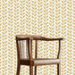 Leaf Wiggle Wallpaper - Smith Yellow - Skirting White - Josephine Munsey - LEA-019-043 - Premier Wallcovering
