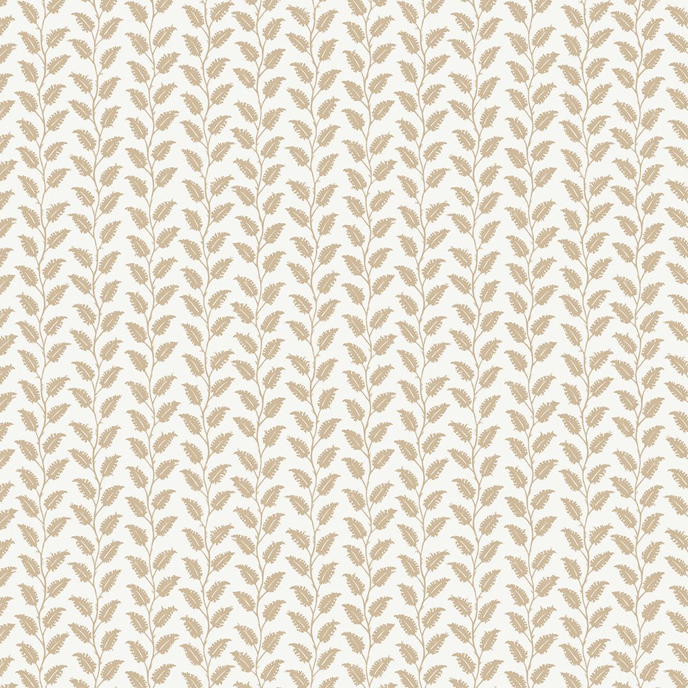 Leaf Wiggle Wallpaper - Stepping Stone - Skirting White - Josephine Munsey - LEA-036-043 - Premier Wallcovering