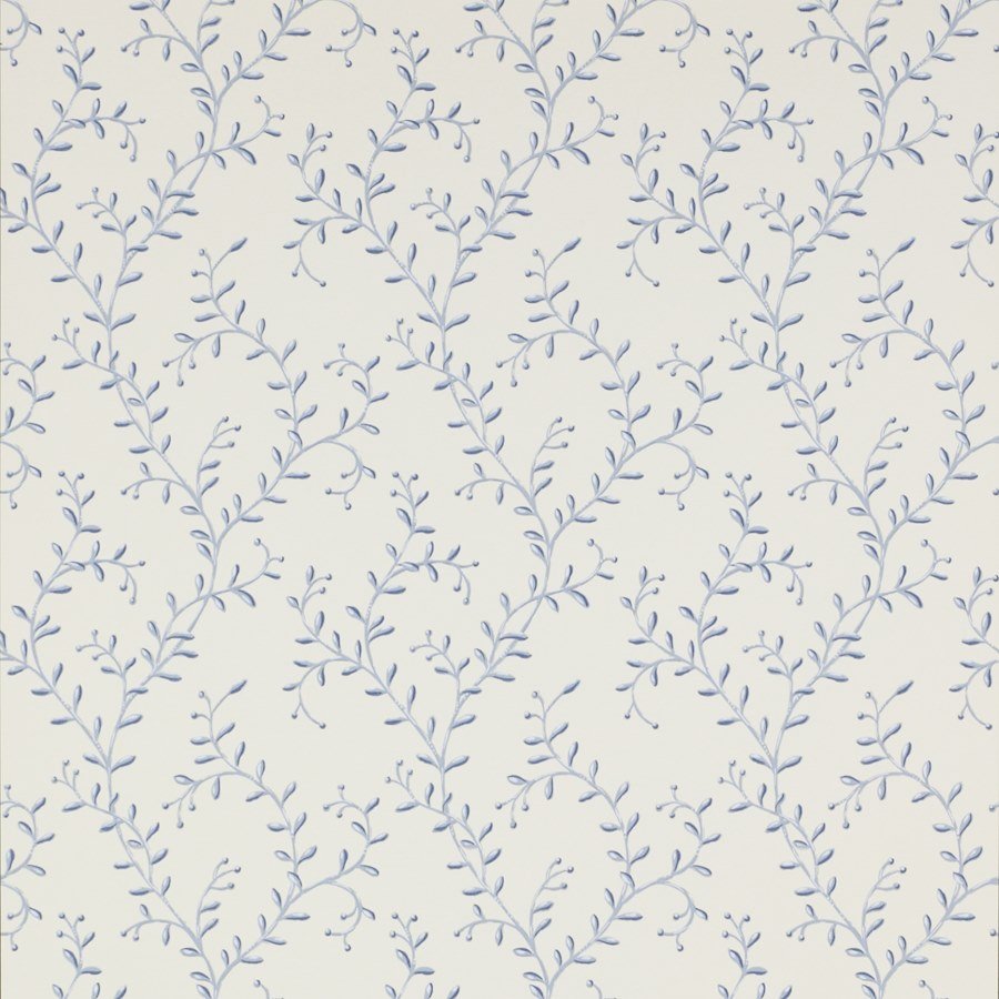 Leafberry Wallpaper - Blue - Colefax & Fowler - 07137/06 - Premier Wallcovering