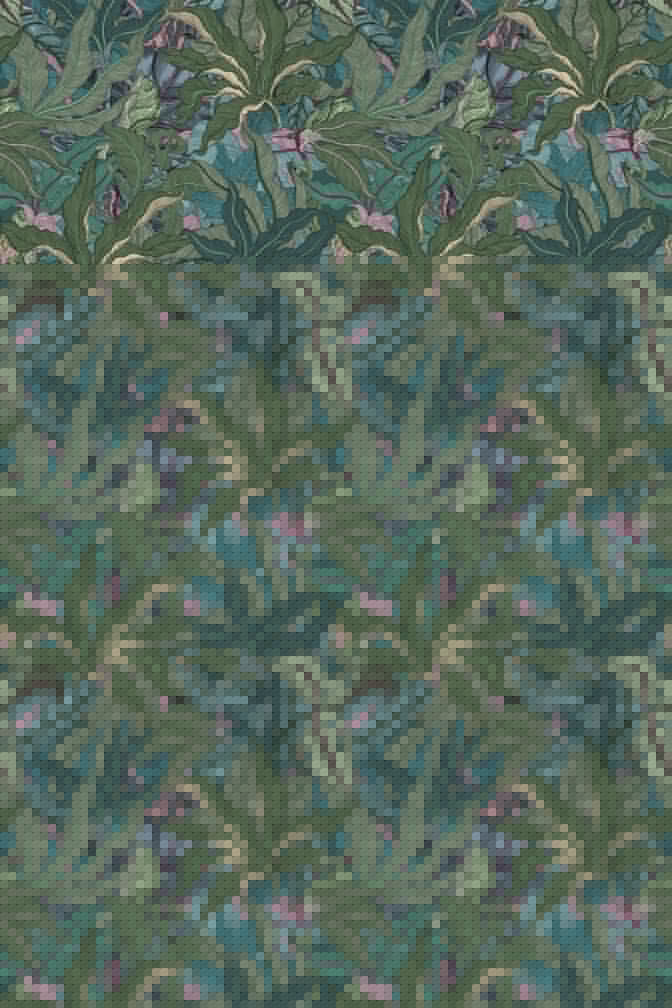 Leaforia Fabric - Verde - Timorous Beasties - JNGL/DIGIP/LFRA/1295/01 - Premier Wallcovering