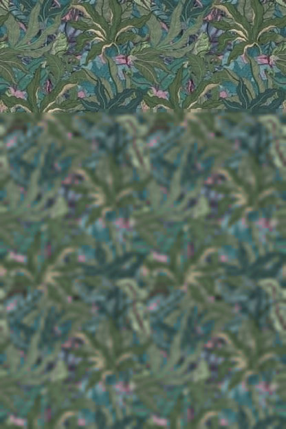 Leaforia Fabric - Verde - Timorous Beasties - JNGL/DIGIP/LFRA/1295/01 - Premier Wallcovering
