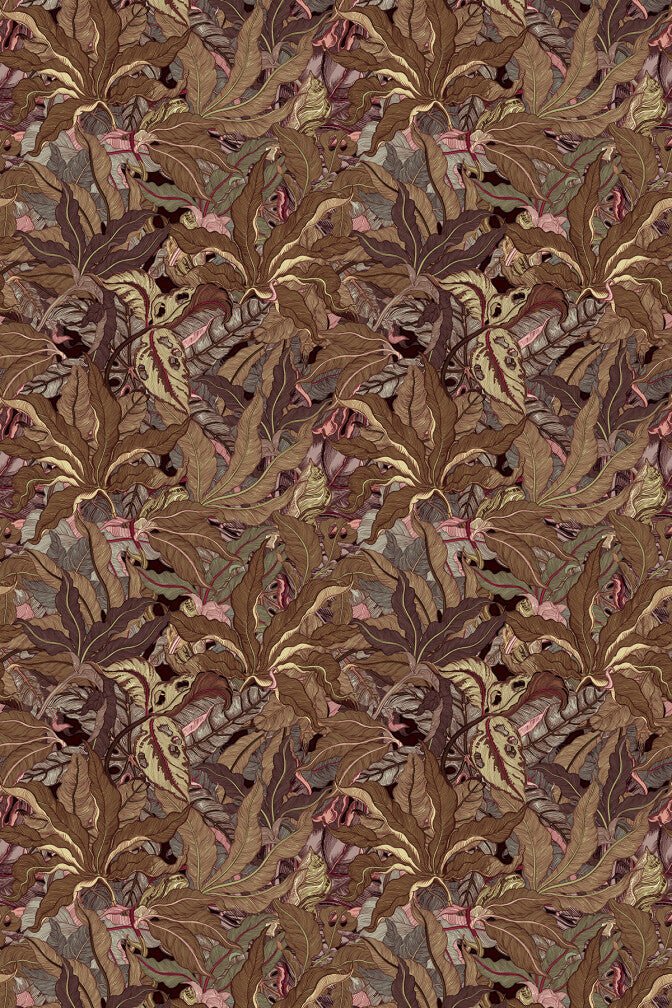 Leaforia Wallpaper - Armagnac - Timorous Beasties - JNGL/LFRA/SMM/03 - Premier Wallcovering