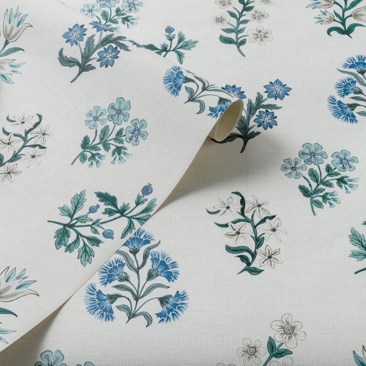 Leiden Wallpaper - Denim - Clarke & Clarke - W0194/03 - Premier Wallcovering