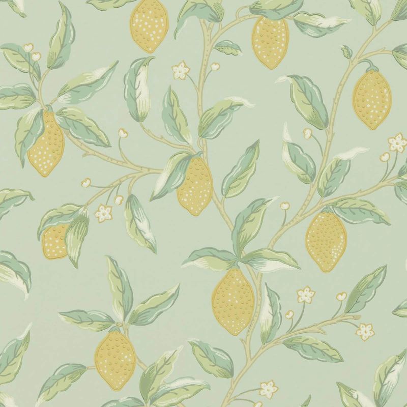 Lemon Tree Wallpaper - Sage - Morris & Co - 216673 - Morris Wallpaper