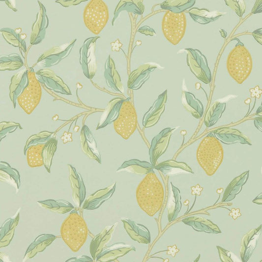 Lemon Tree Wallpaper - Sage - Morris & Co - 216673 - Morris Wallpaper