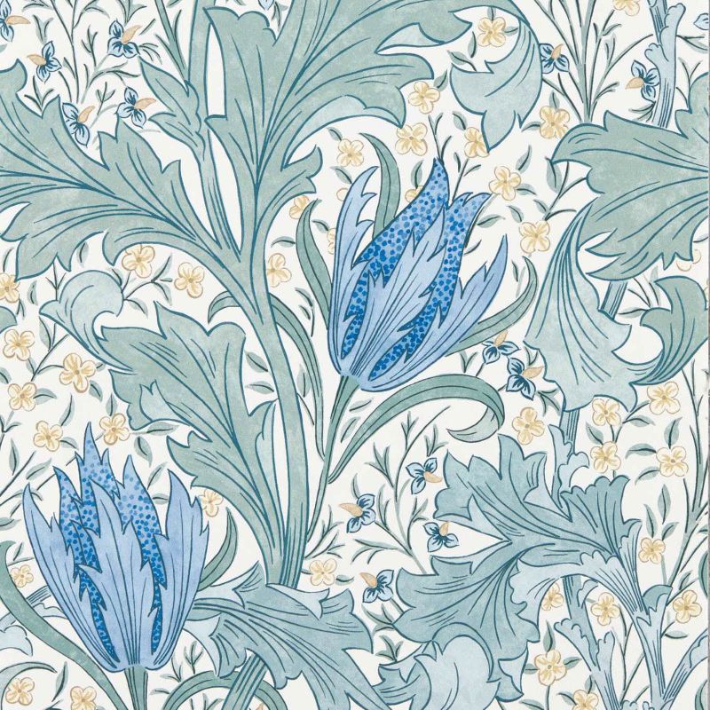 Lent Lily Wallpaper - Cornflower Blue - Morris & Co - 217597 - Premier Wallcovering