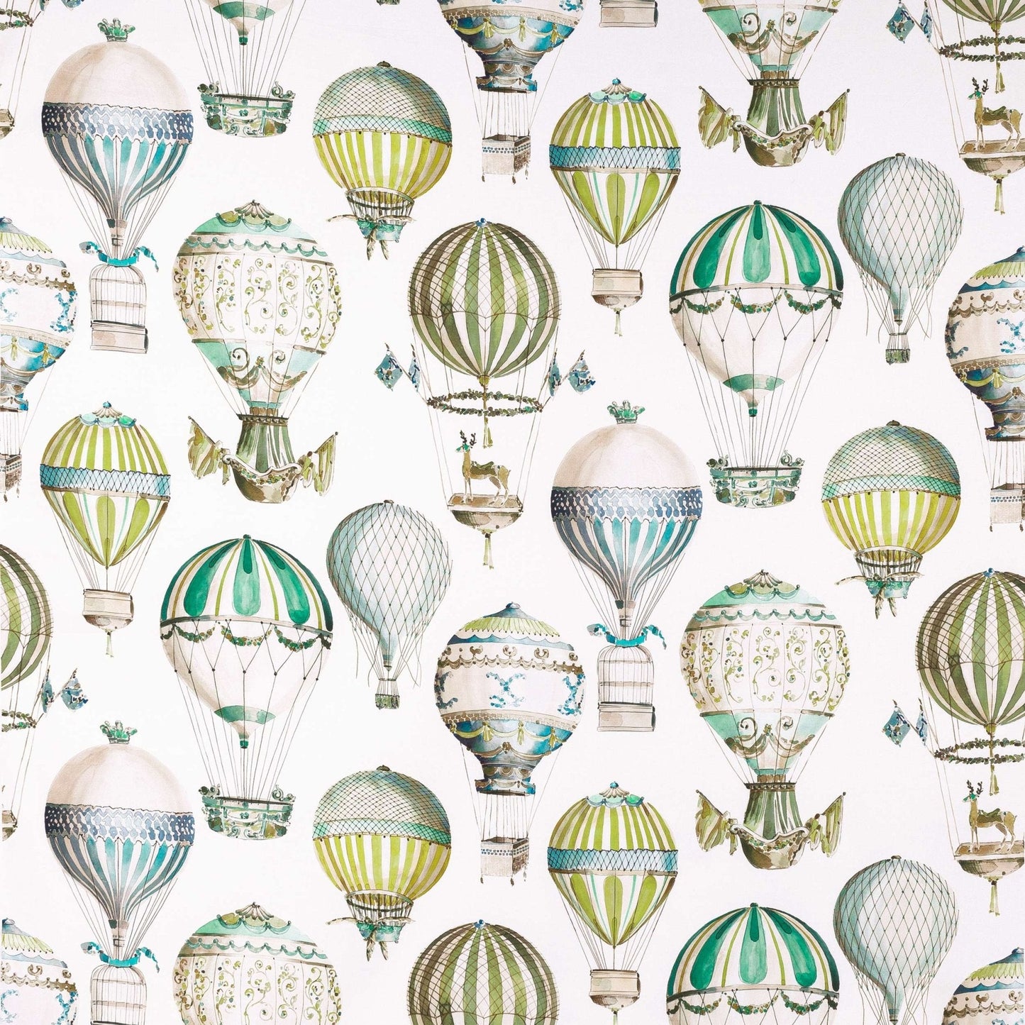 L'Envol Fabric - Jade - Manuel Canovas - 04874/04 - Premier Wallcovering