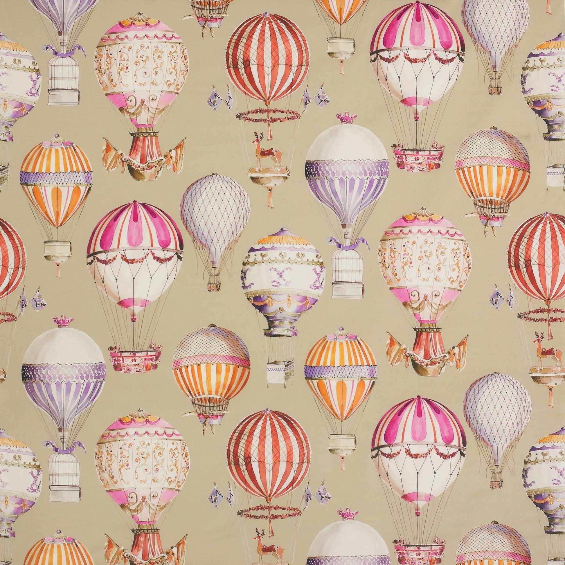 L'Envol Fabric - Tomate - Manuel Canovas - 04874/02 - Premier Wallcovering