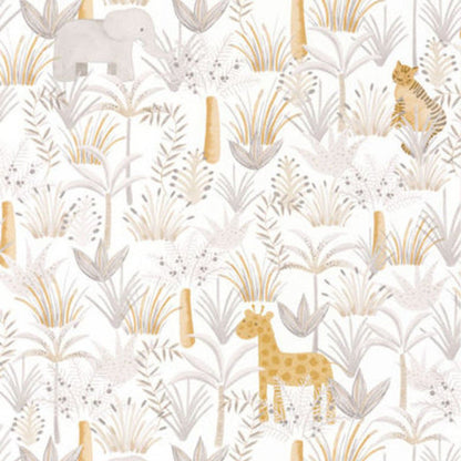 Leon Rose & Nino Wallpaper - Beige - Casadeco - 85641618 - Premier Wallcovering