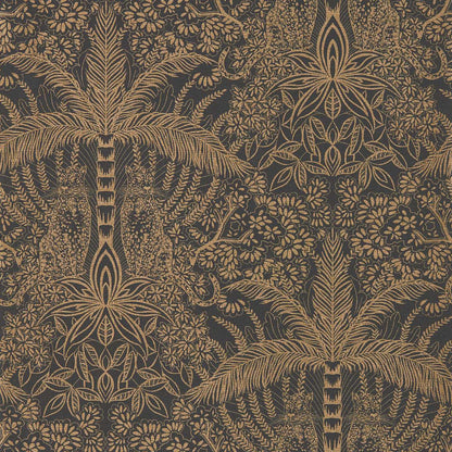 Leopardo Wallpaper - Antique/Noir - Clarke & Clarke - W0141/01 - Premier Wallcovering