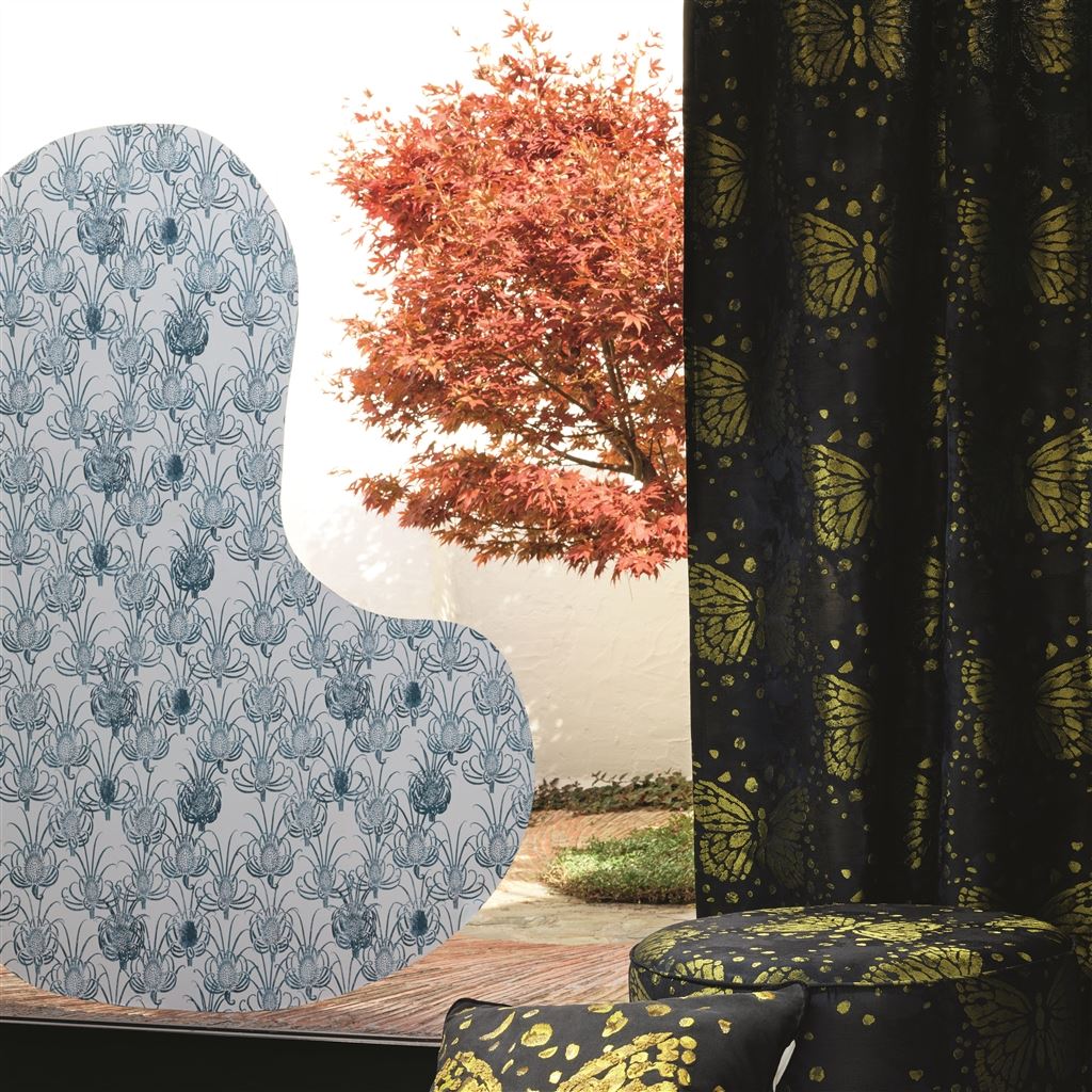 Les Centaurees Wallpaper - Cuivre - Christian Lacroix - PCL7027/02 - Premier Wallcovering