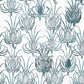 Les Centaurees Wallpaper - Bleu Paon - Christian Lacroix - PCL7027/05 - Premier Wallcovering