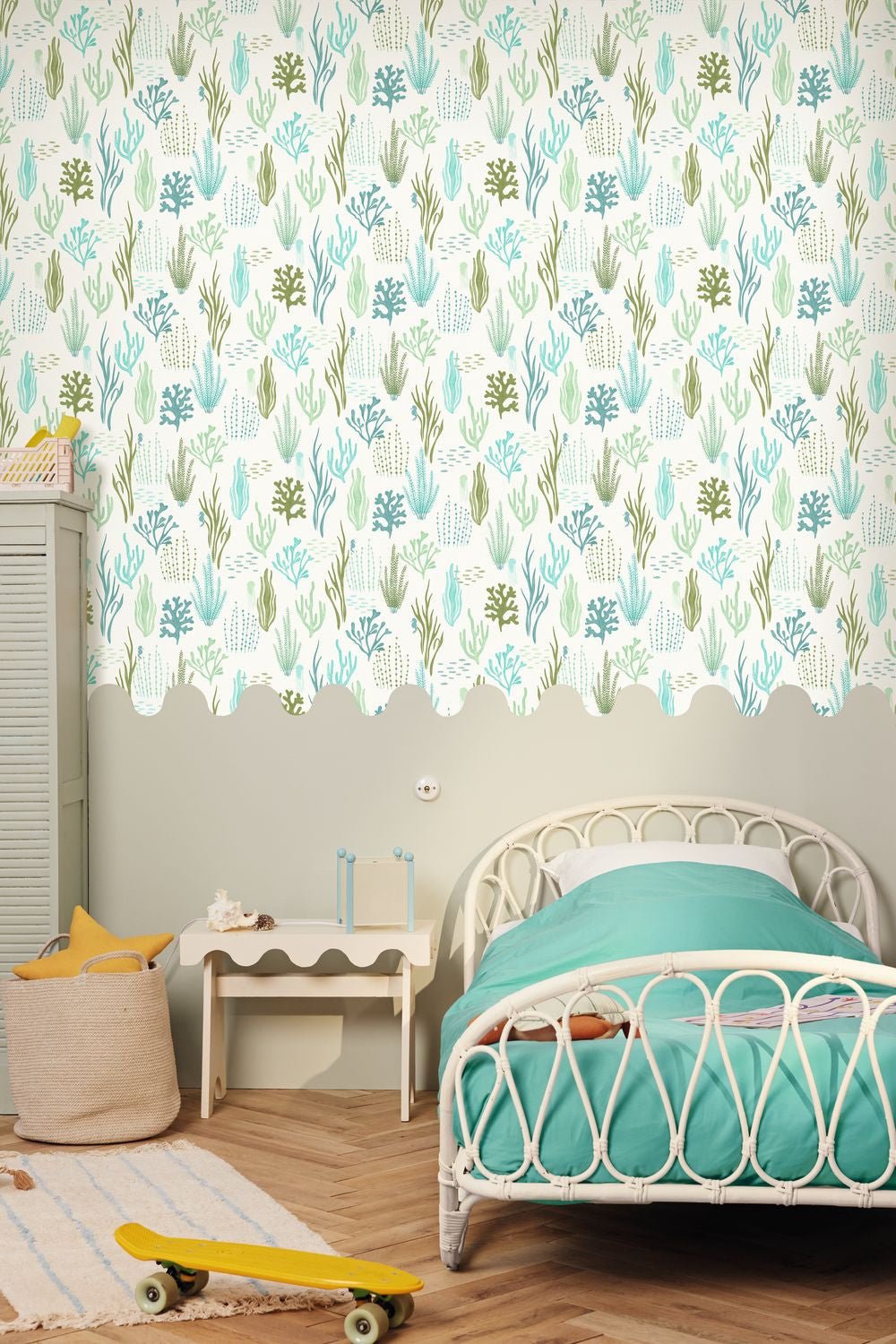 Les Fonds Marins Wallpaper - Bleu - Caselio - 105817160