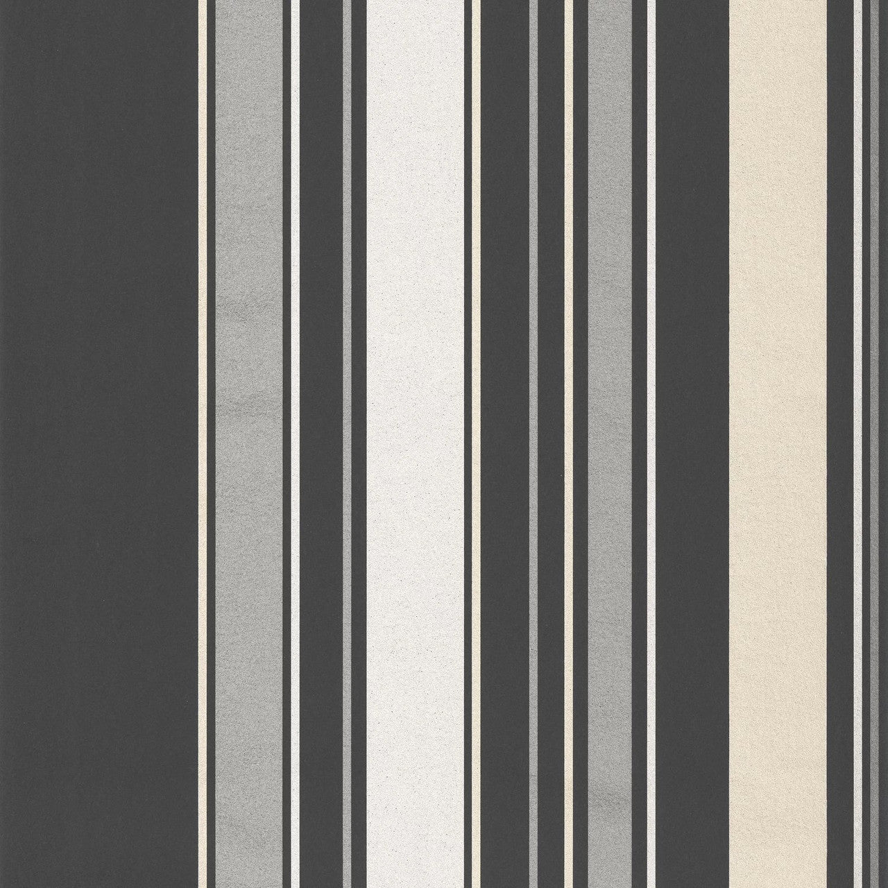Les Rayures Edison Wallpaper - Noir - Casadeco - 80649816 - Premier Wallcovering