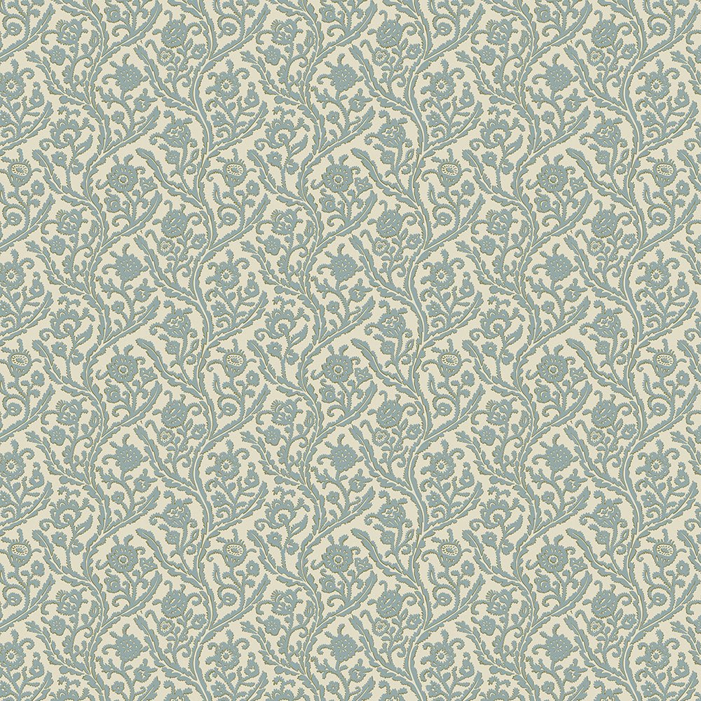 Letti Wallpaper - Mid Blue - Josephine Munsey - JMW-104451 - Premier Wallcovering