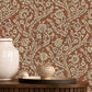 Letti Wallpaper - Red - Josephine Munsey - JMW-104421 - Premier Wallcovering