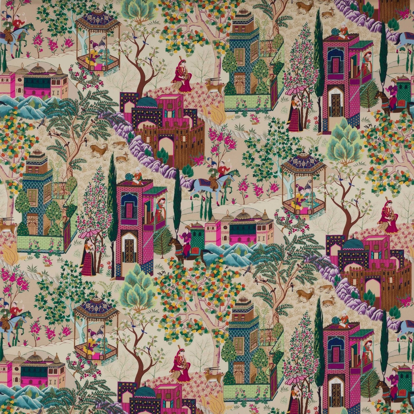 Leyla Fabric - Rose Indien - Manuel Canovas - M4075-01 - Premier Wallcovering