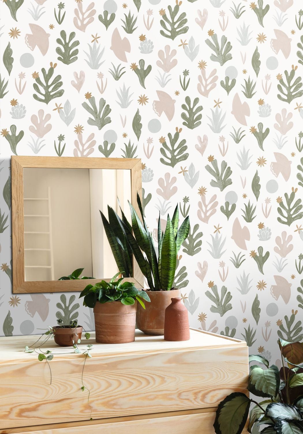 Liberte Wallpaper - Kaki/ Beige - Caselio - 102177012