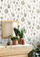 Liberte Wallpaper - Kaki/ Beige - Caselio - 102177012