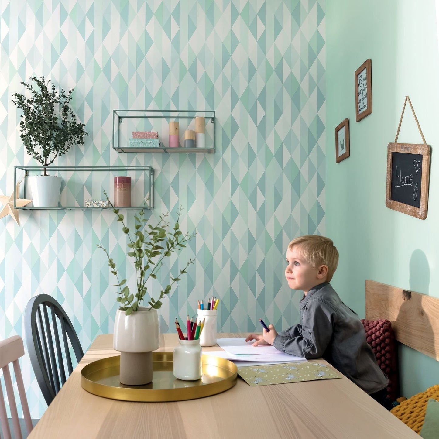 Life Wallpaper - Mint - Caselio - 64527007