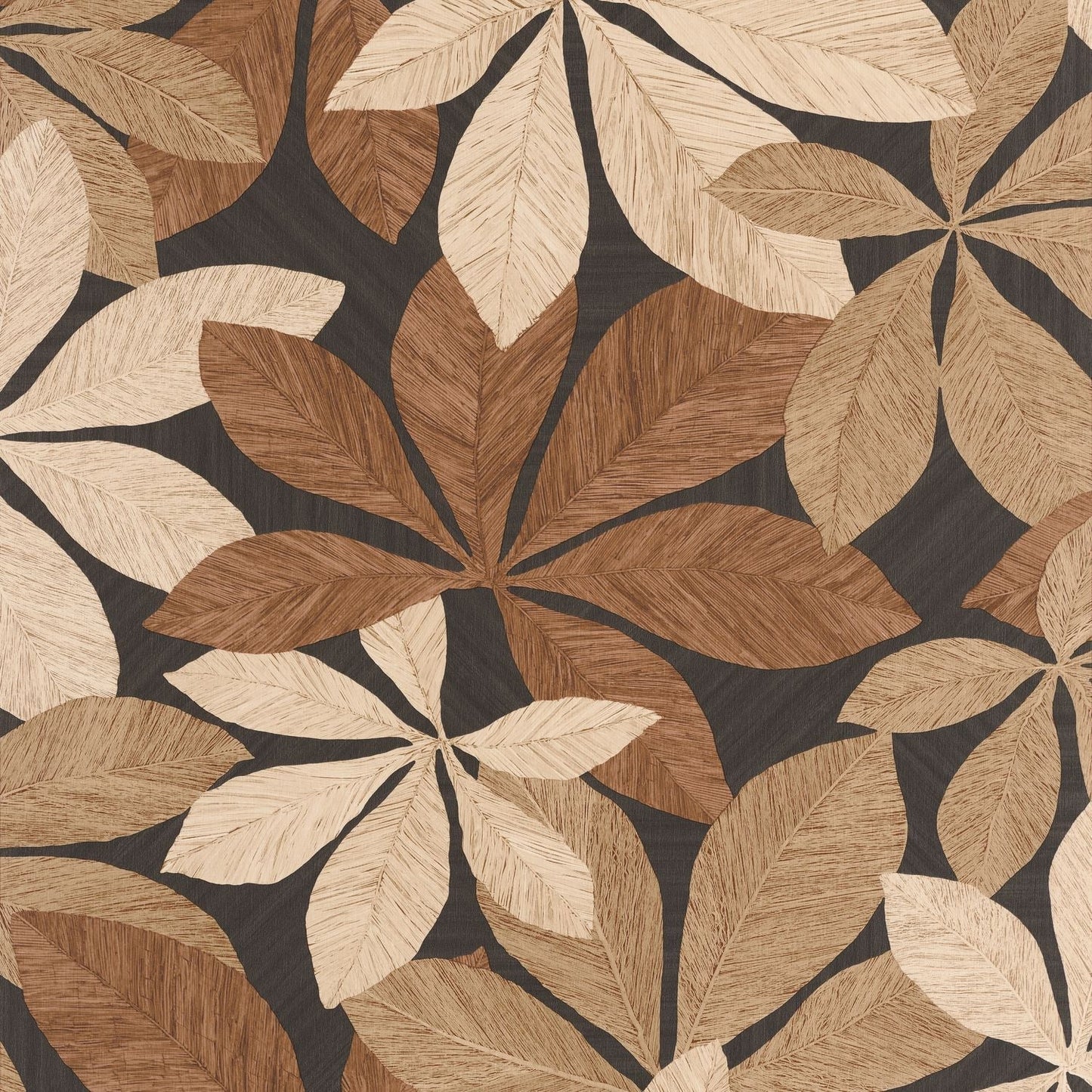 Lignaria Wallpaper - Noir - Caselio - 106839001