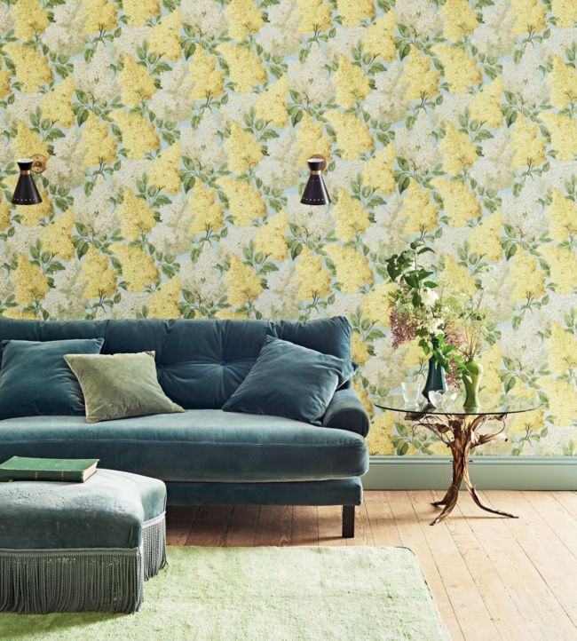 Lilac Wallpaper - Magenta & Blush on Charcoal - 115/1001 - Cole & Son - Premier Wallcovering