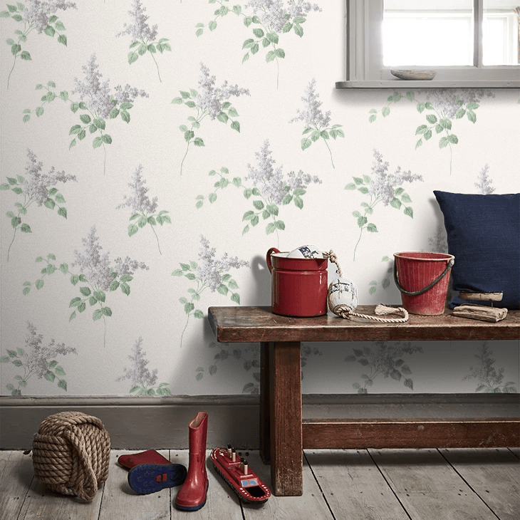 Lilacs Wallpaper - Ivory - Boråstapeter - 7668 - Premier Wallcovering