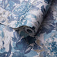 Lilum Wallpaper - Denim/Ivory - Clarke & Clarke - W0158/01 - Premier Wallcovering