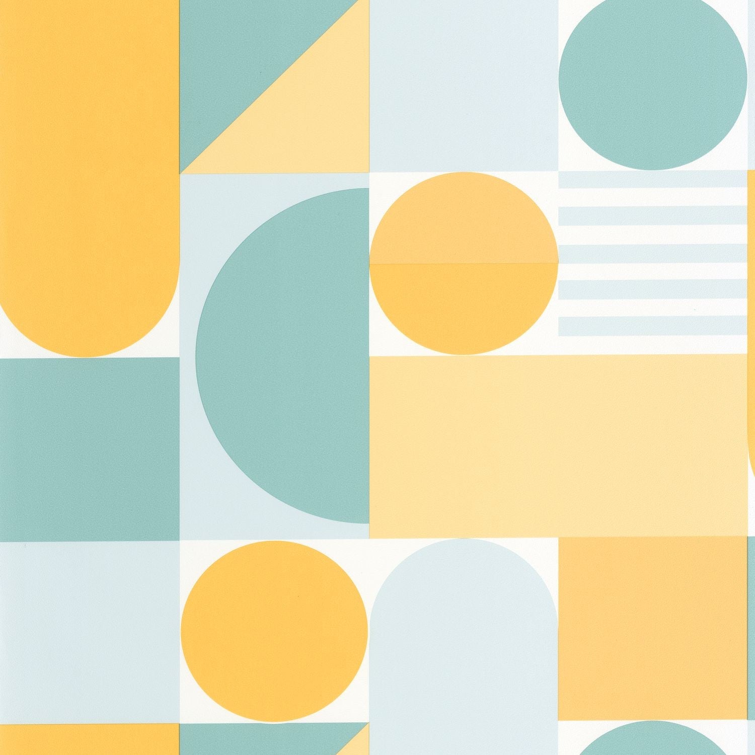 Limit Wallpaper - Bleu Jaune - Caselio - 105056276