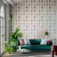 Limosa Wallpaper - Loganberry / Raspberry / Olive - Harlequin - HAMA111076