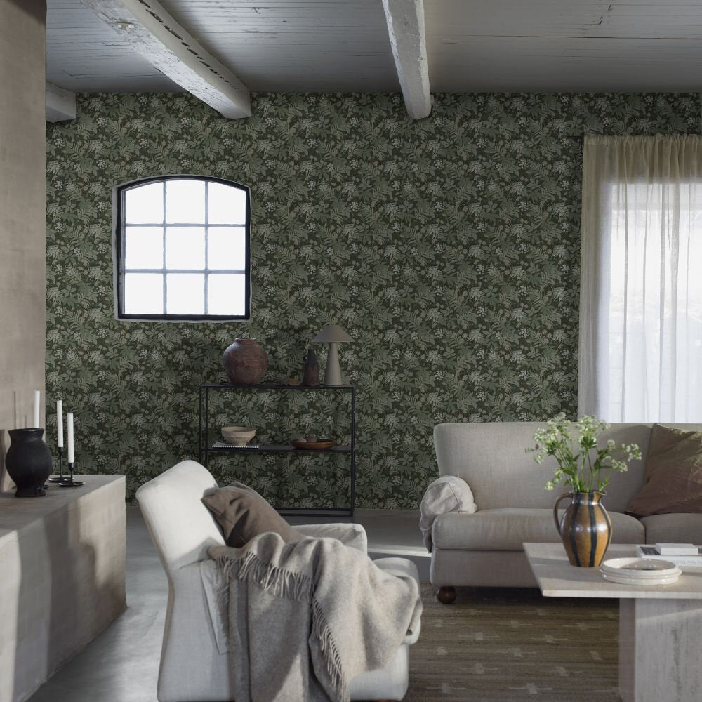 Lindskog Wallpaper - Green - Boråstapeter - 3950 - Premier Wallcovering