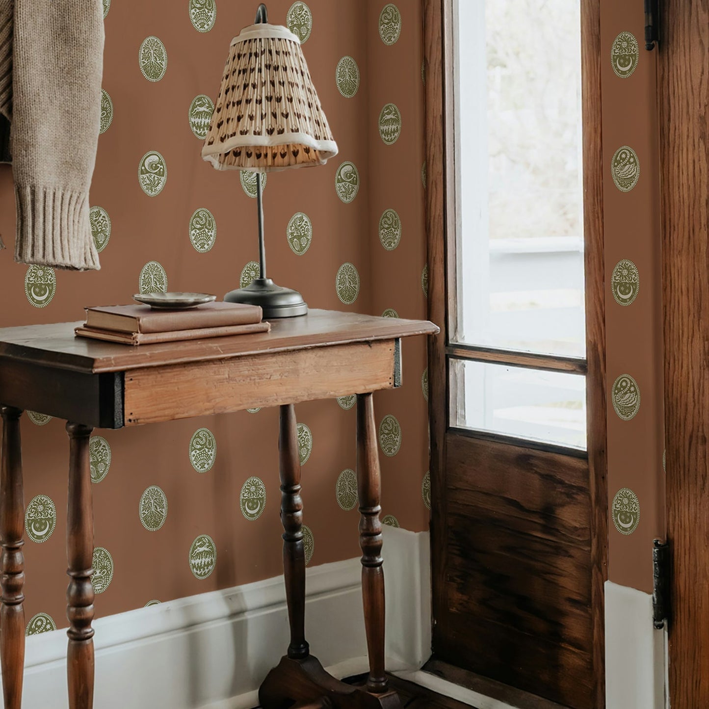 Linear Cameos Wallpaper - Sunday Clay, Trivia and Quartz - Josephine Munsey - LIN-055-032-056 - Premier Wallcovering