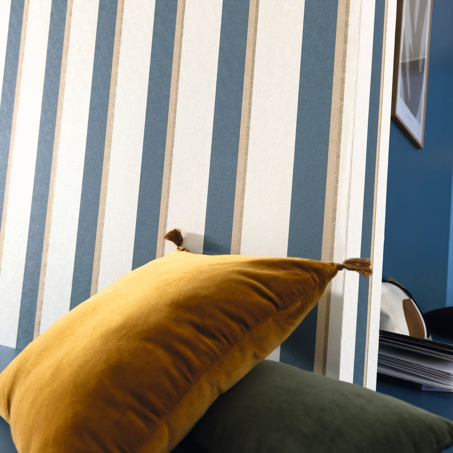 Linear Wallpaper - Bleu - Caselio - 105530676