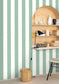 Linen Lines Wallpaper - Vert Menthe - Caselio - 104047100