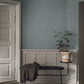 Linen Wallpaper - Dusty Denim - Boråstapeter - 4330 - Premier Wallcovering