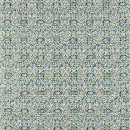 Little Chintz Fabric - Blue/Fennel - Morris & Co - 226406 - Premier Wallcovering