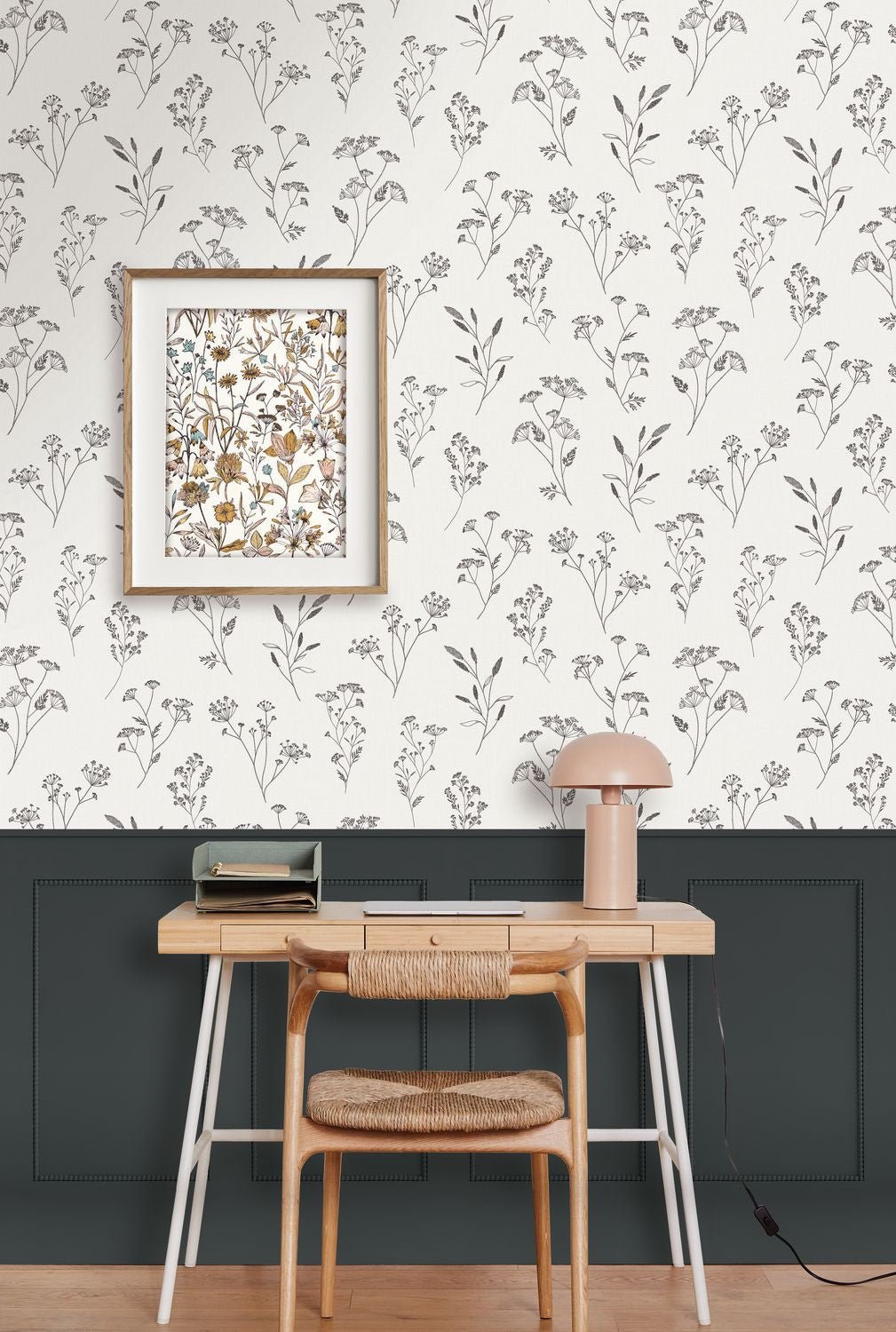 Little Graminea Wallpaper - Noir blanc - Caselio - 106680928