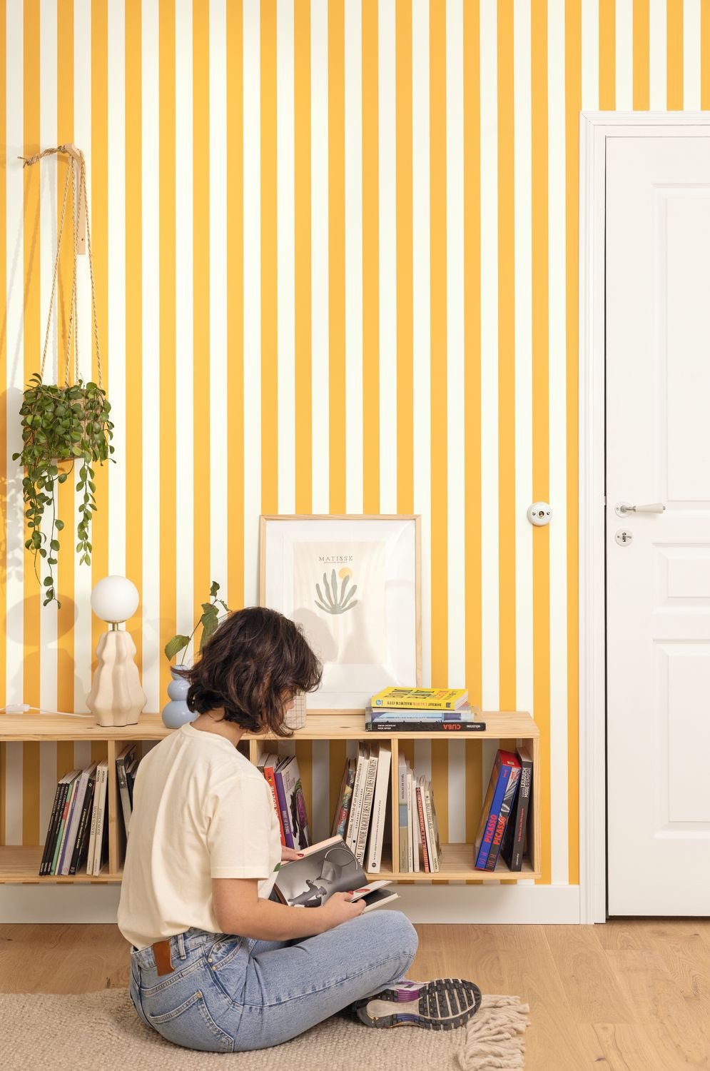 Little Lines Wallpaper - Jaune Soleil - Caselio - 104032122