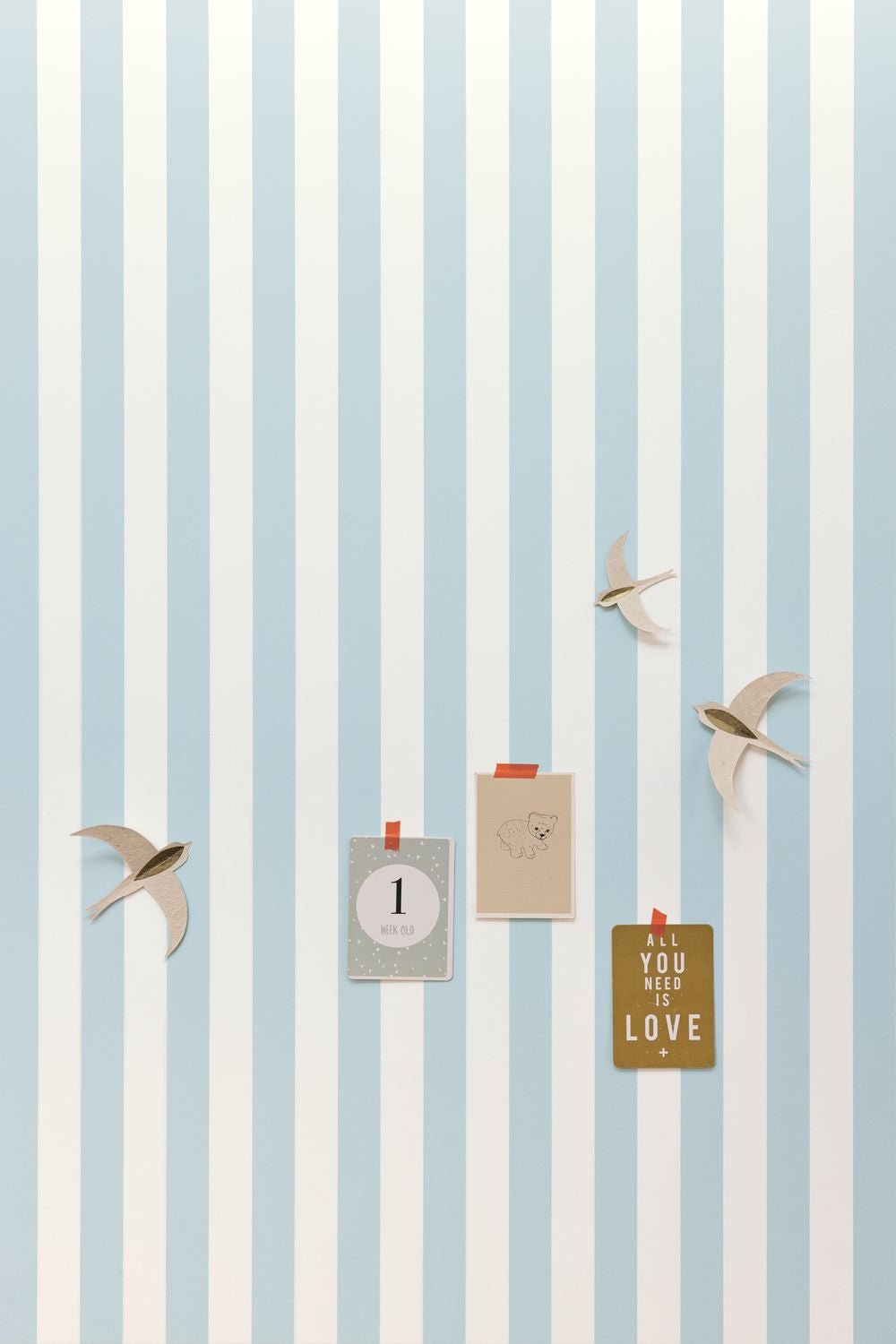 Little Lines Wallpaper - Bleu Ciel - Caselio - 104036002