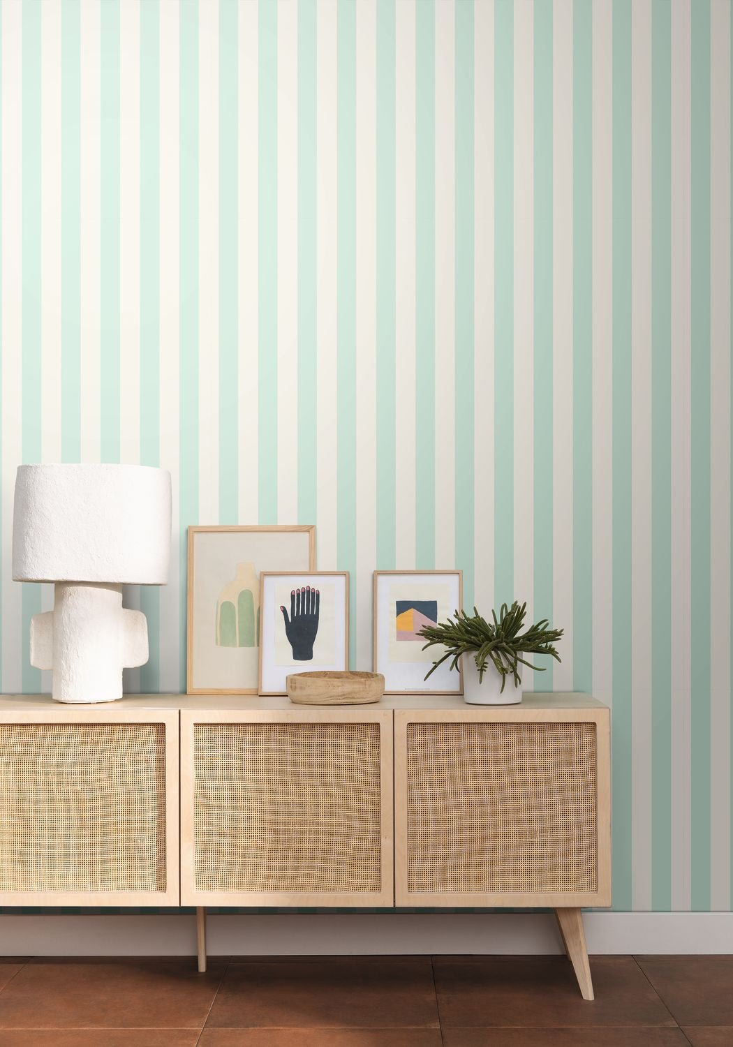 Little Lines Wallpaper - Vert Menthe - Caselio - 104037000