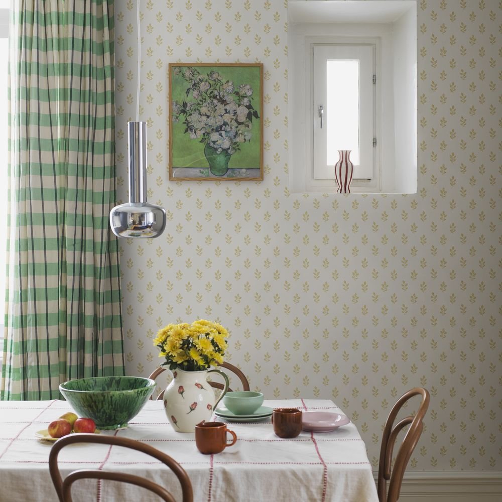 Little Oak Wallpaper - Yellow - Boråstapeter - 7774 - Premier Wallcovering