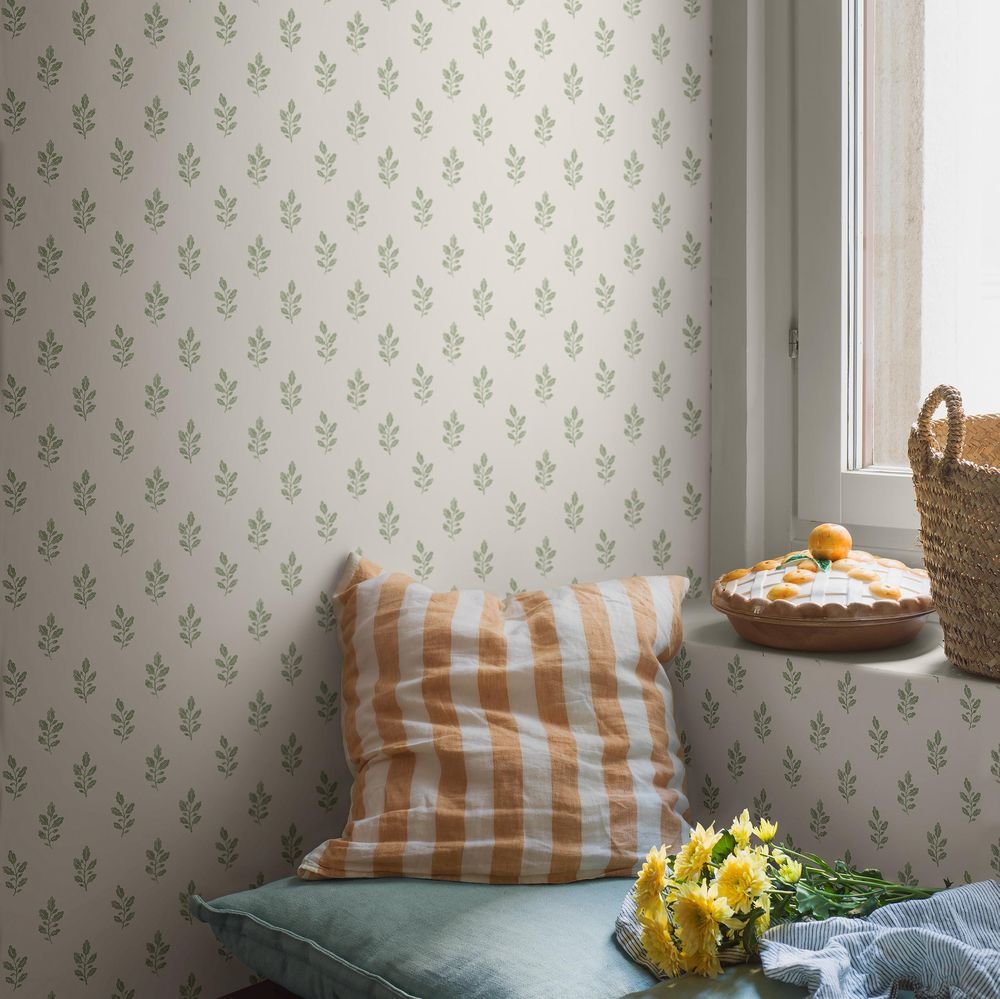 Little Oak Wallpaper - Green - Boråstapeter - 7776 - Premier Wallcovering