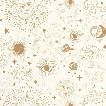 Live Your Dreams Wallpaper - Blanc Dore - Caselio - 103240020